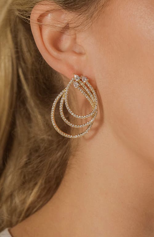Sterling Forever Kaia Cubic Zirconia Statement Drop Earrings