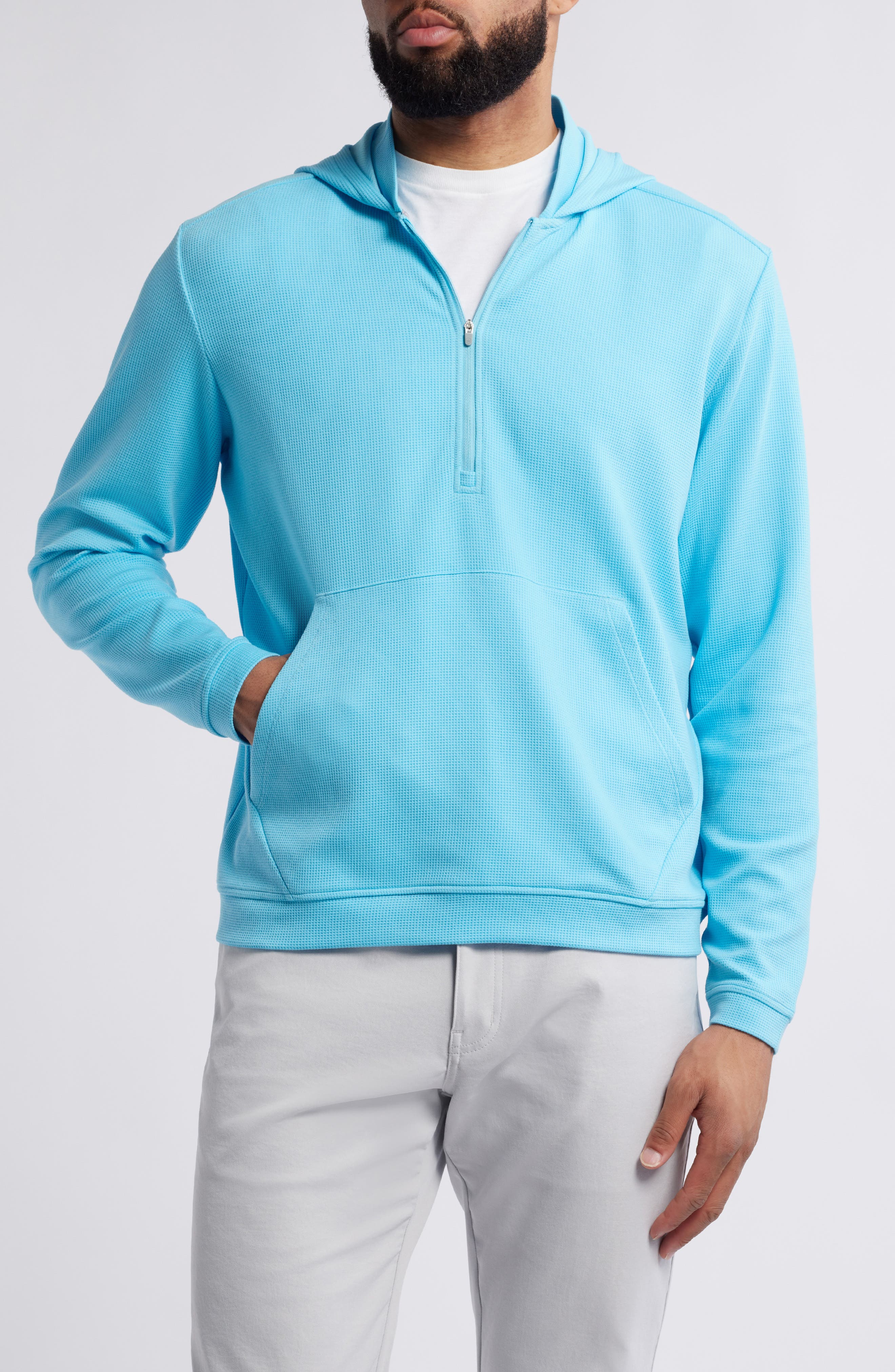 Peter Millar Grid Performance Half Zip Hoodie