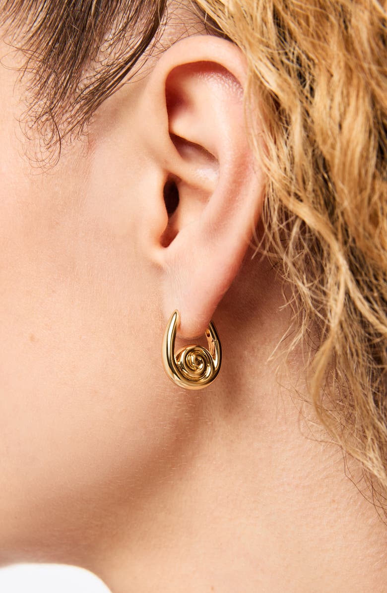 Ana Luisa Gold Statement Earrings - Ariel Hoops, Alternate, color, Gold