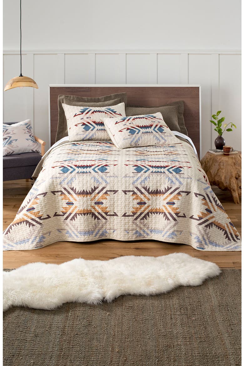 White Sands Quilt & Sham Set, Main, color, SANDSHELL
