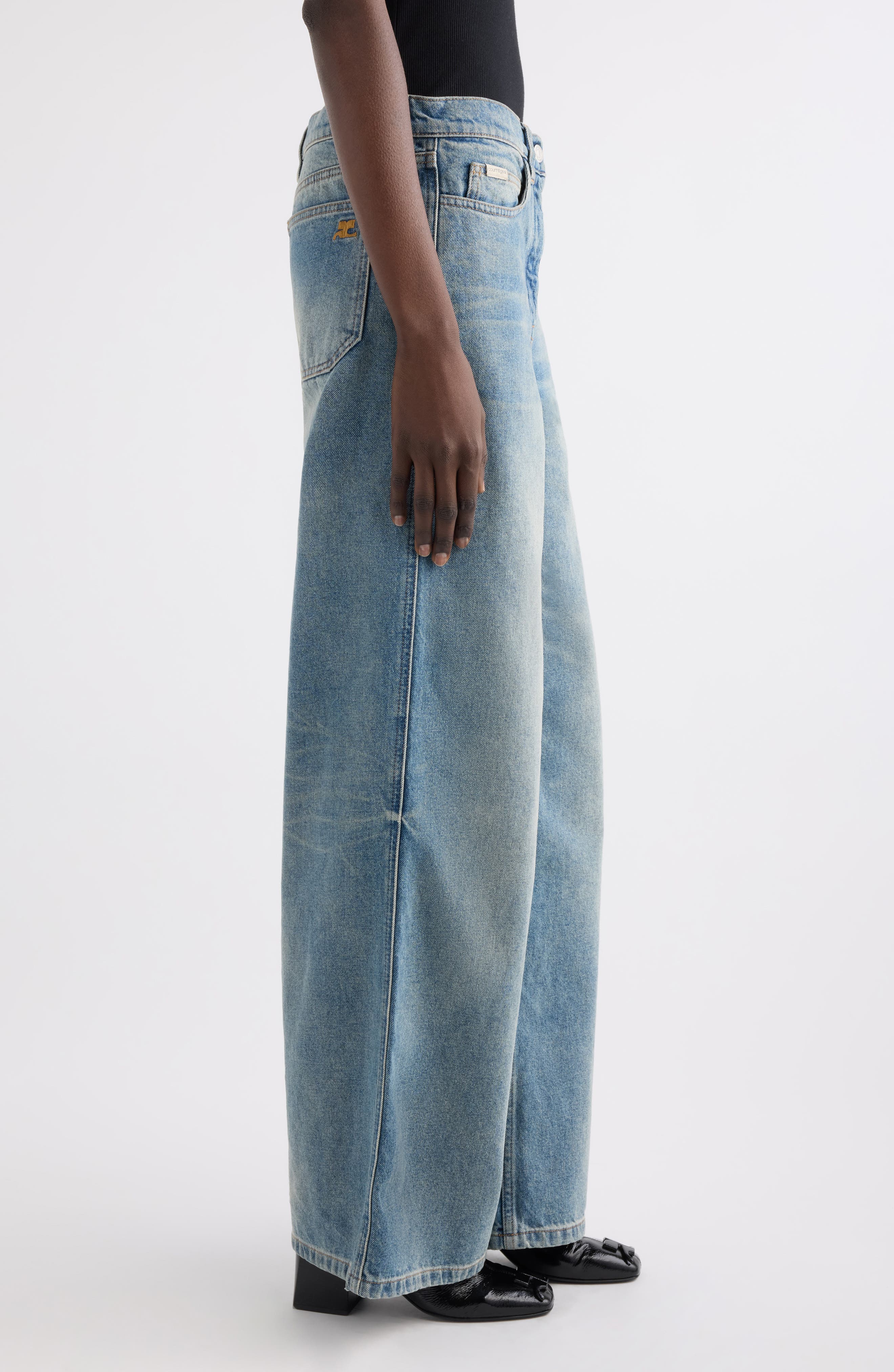 Courrèges Hammer Baggy Jeans (Women) | Nordstrom