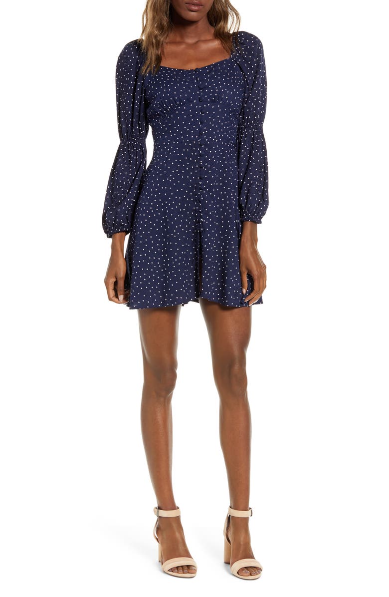 Angie Cinch Long Sleeve Minidress, Main, color, 