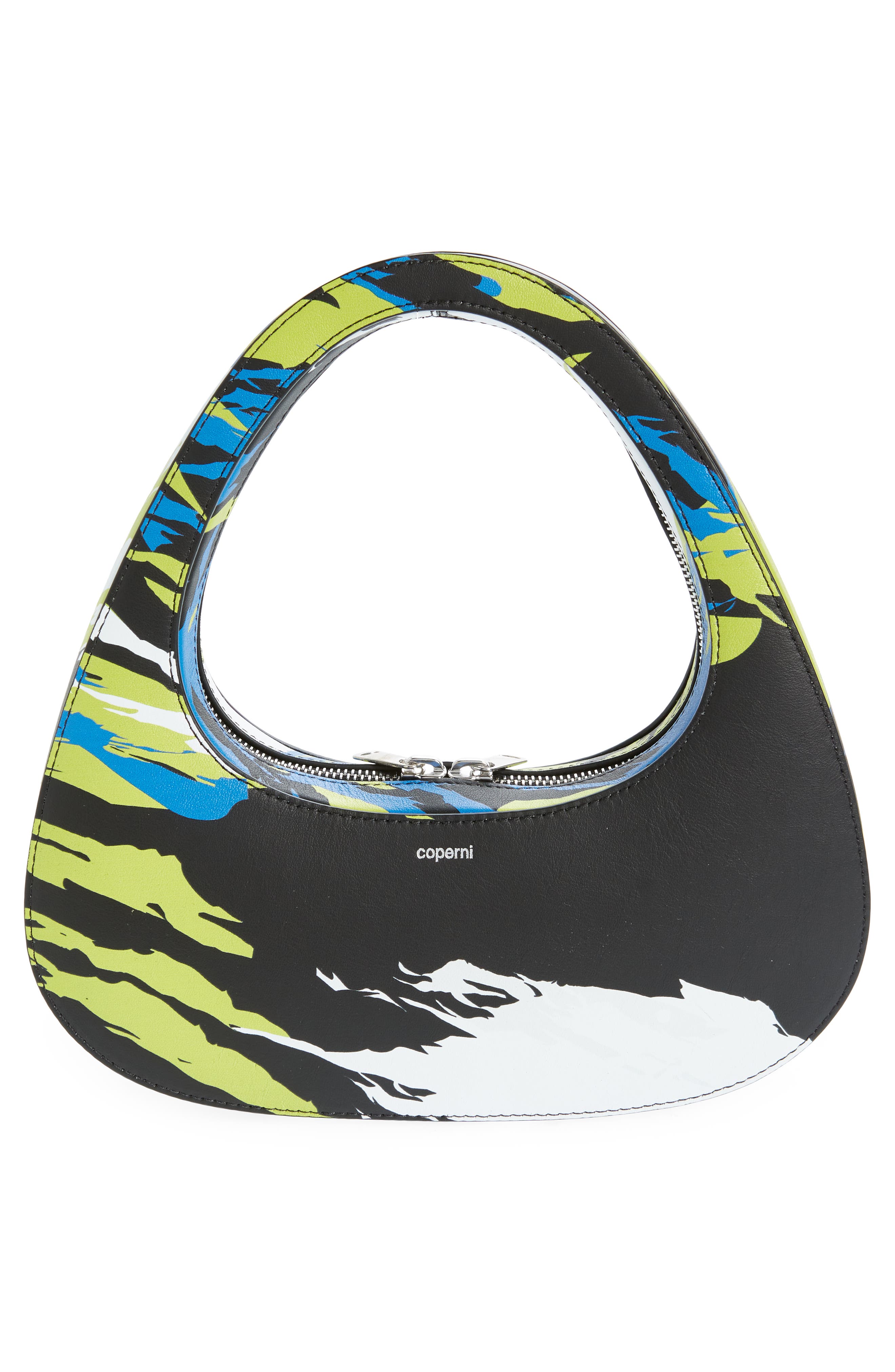 Coperni Baguette Swipe Leather Bag, Alternate, color, 