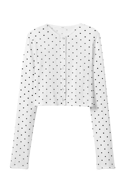 The Cropped Cardigan (pointelle)