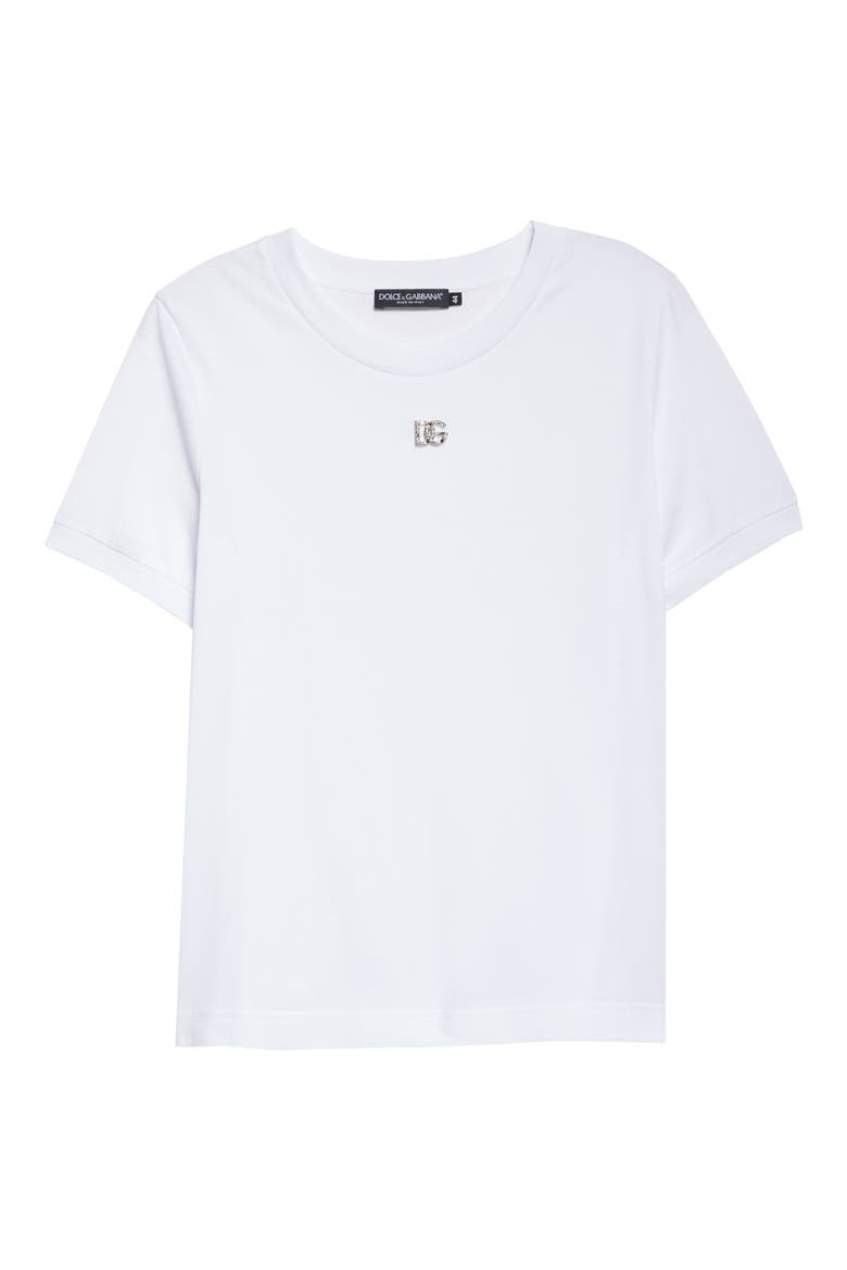 Crystal DG Logo Graphic Tee, Alternate, color, W0800 WHITE