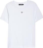 Dolce&Gabbana Crystal DG Logo Graphic Tee