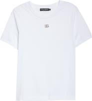 Dolce&Gabbana Crystal DG Logo Graphic Tee