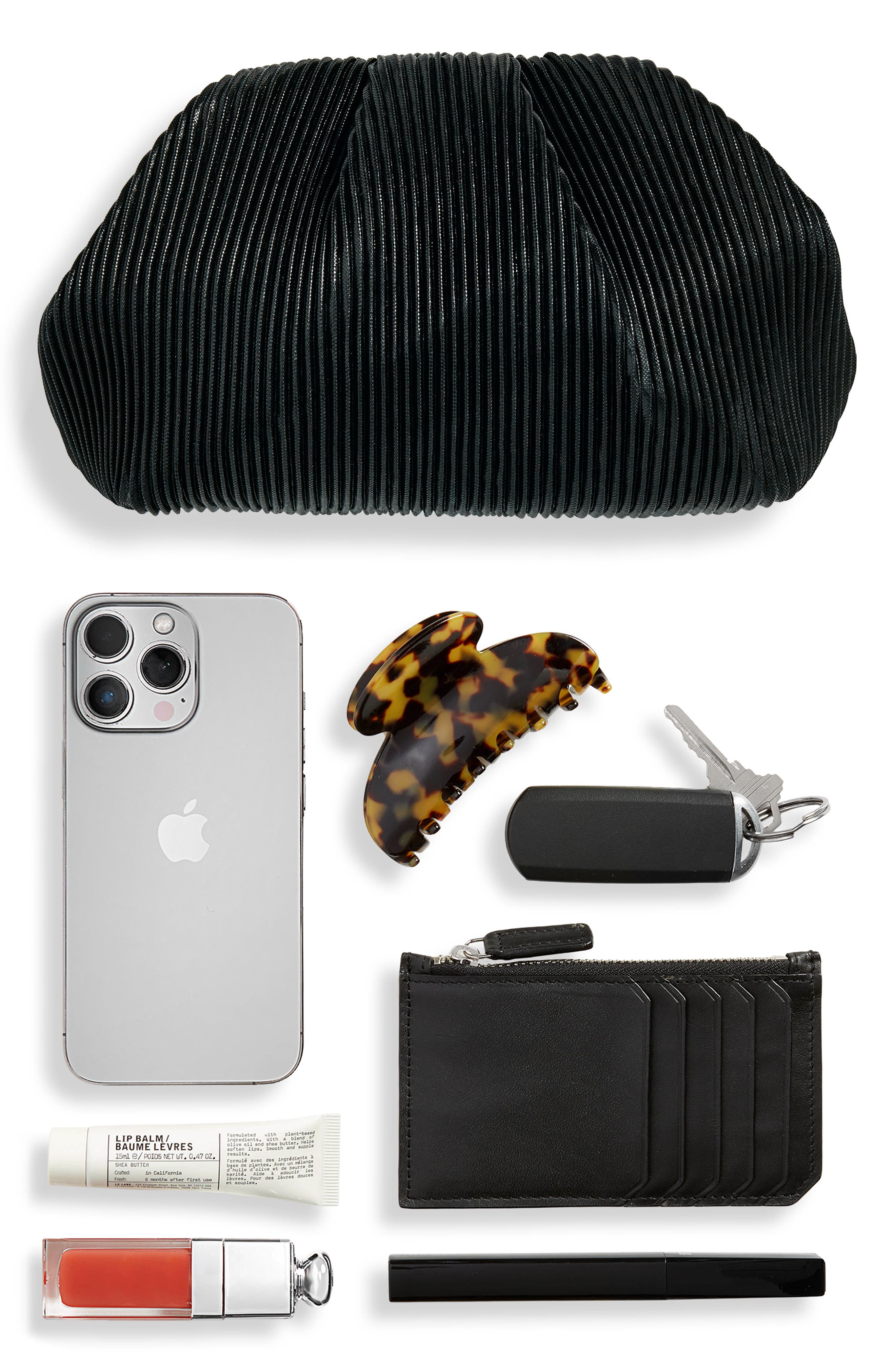 Emmy Clutch, Alternate, color, BLACK