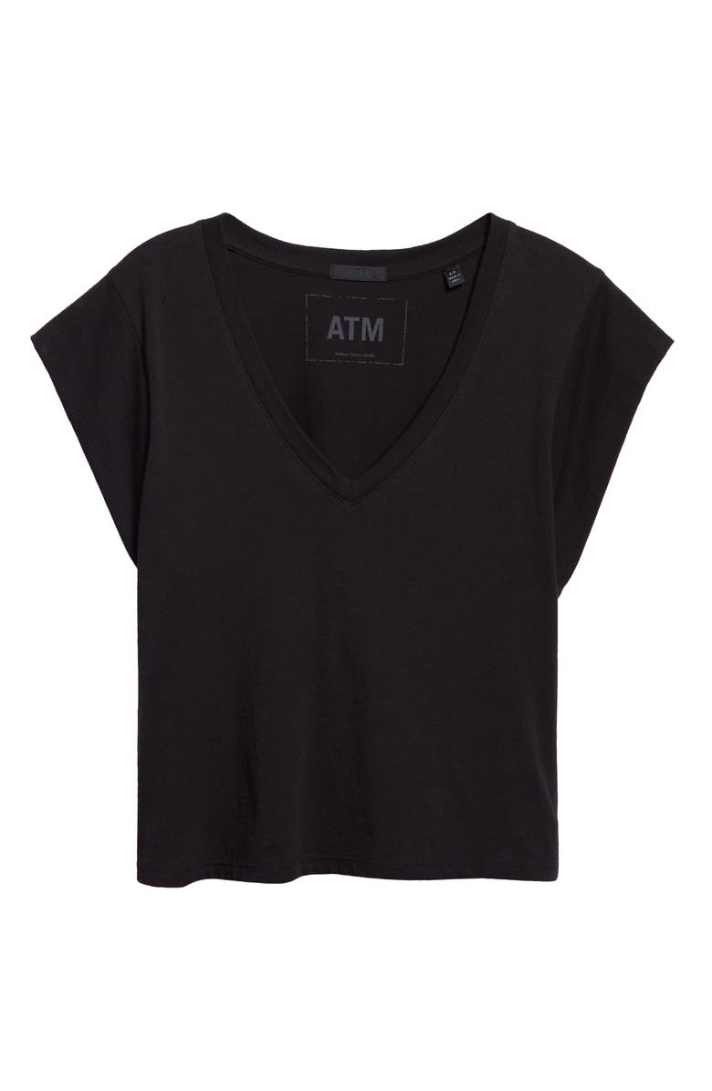 ATM Anthony Thomas Melillo Classic Cotton Jersey V-Neck T-Shirt, Alternate, color, 