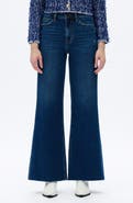 Bayeas Bella Raw Hem High Waist Wide Flare Jeans