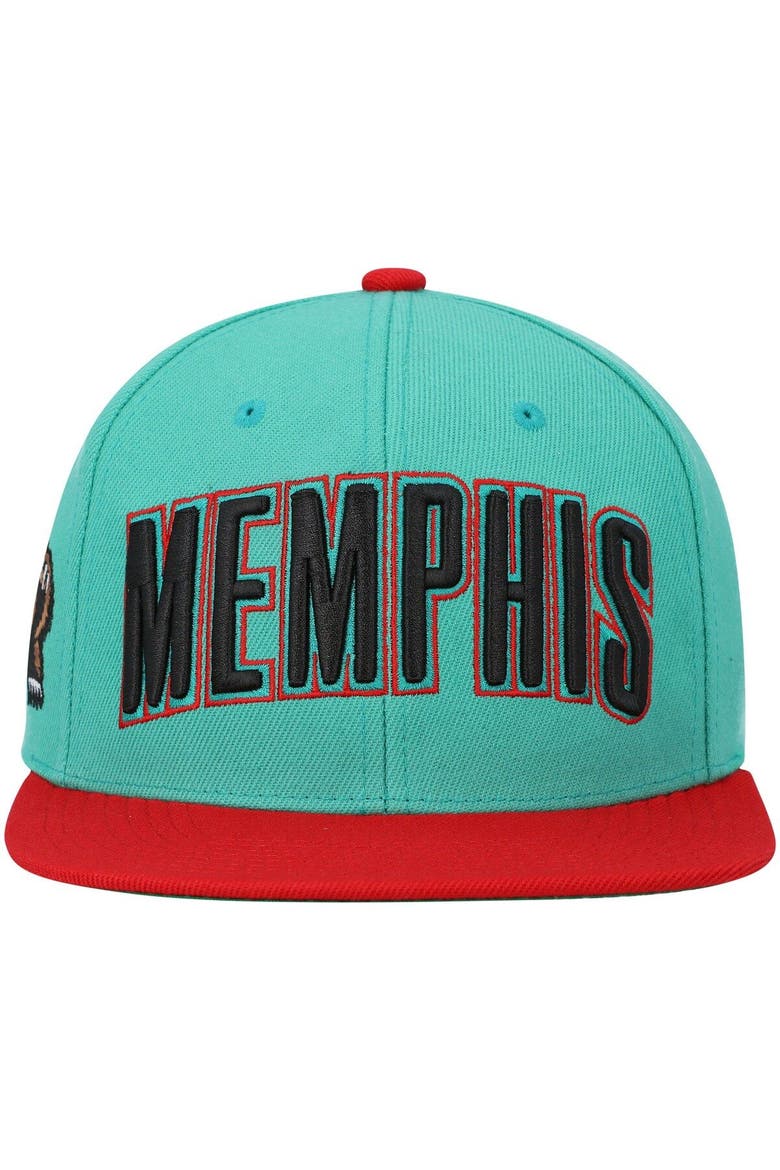 Men's Mitchell & Ness Teal Memphis Grizzlies Hardwood Classics Snapback Hat, Alternate, color, Teal