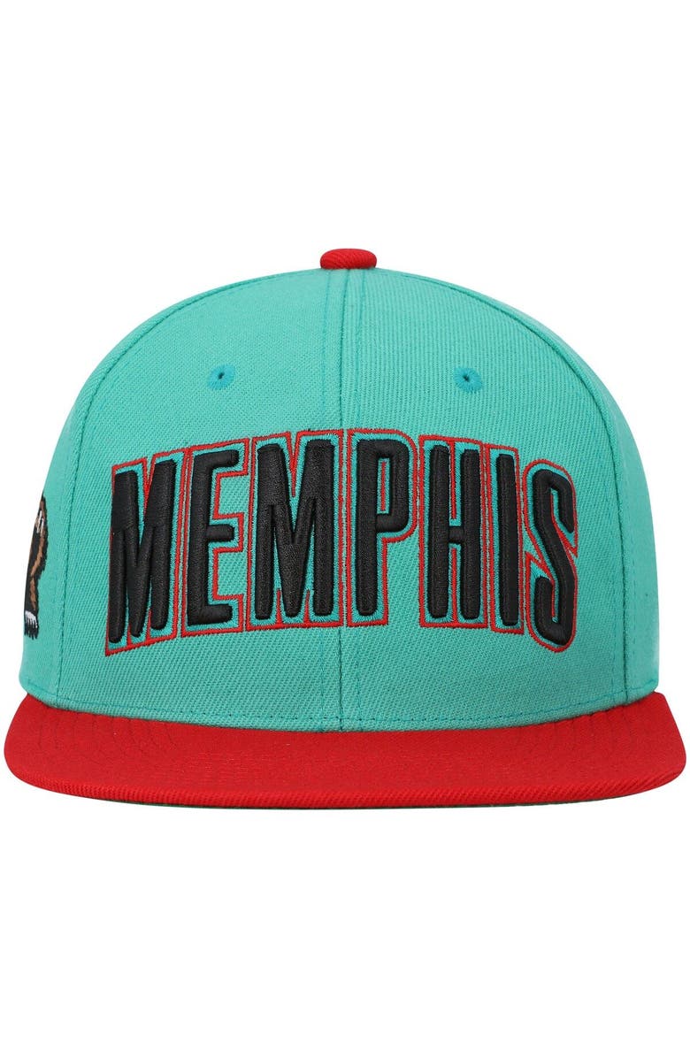 Mitchell & Ness Men's Mitchell & Ness Teal Memphis Grizzlies Hardwood Classics Snapback Hat, Alternate, color, Teal