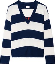 Zadig & Voltaire Wings Stripe Wool & Cashmere Sweater