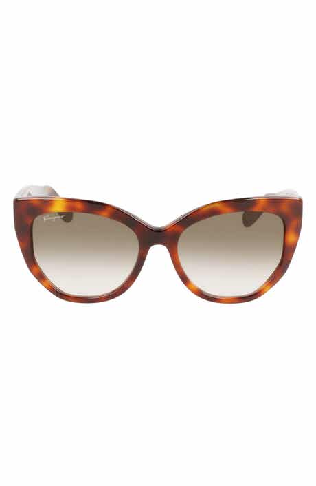 56mm Gradient Cat Eye Sunglasses