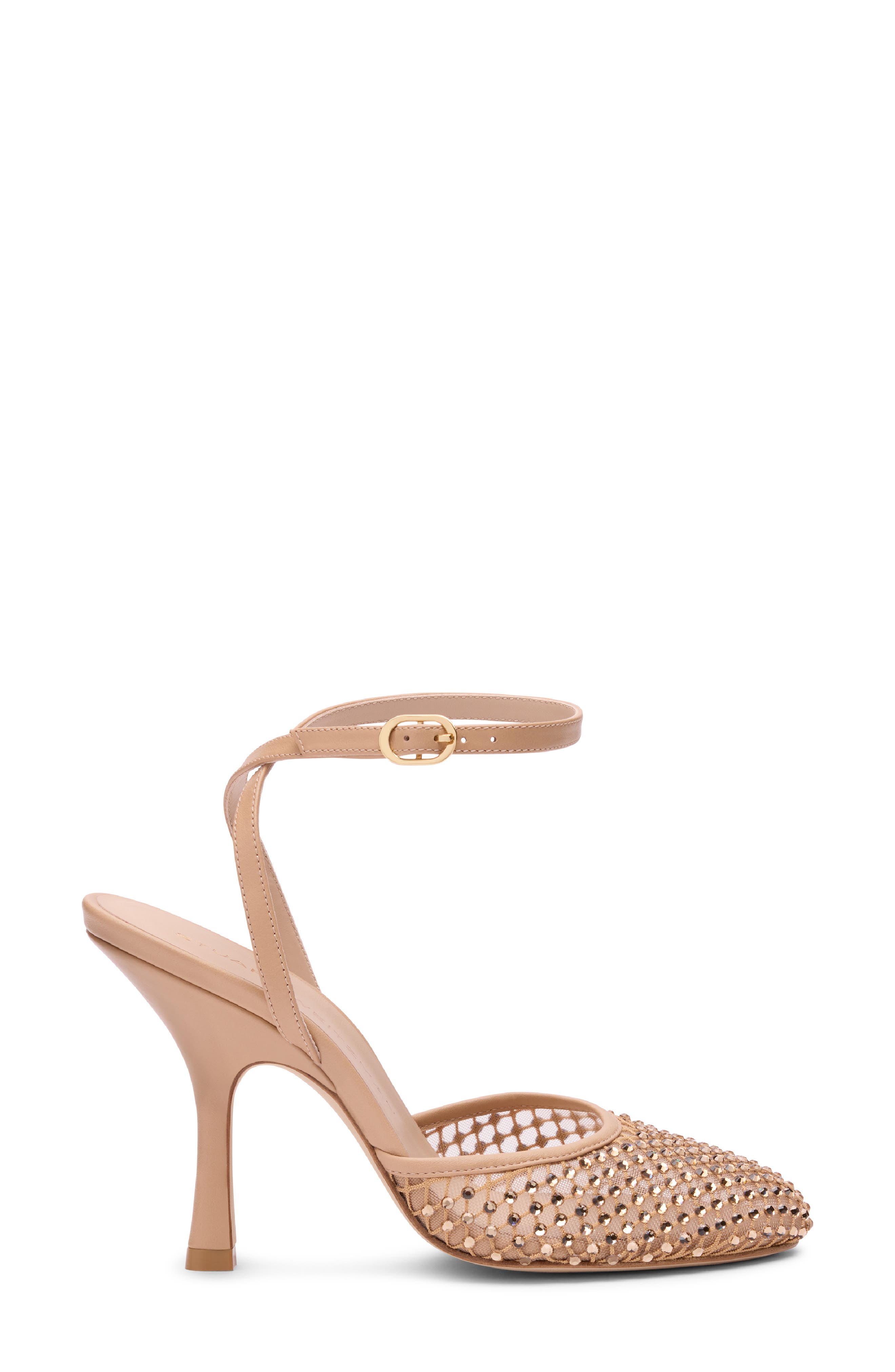 Stuart Weitzman Bareitall Shine Pump 100, Alternate, color, Adobe