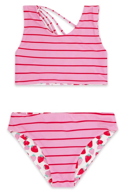 Kids' Summer Sun Reversible UPF 50+ Two-Piece Swimsuit (Little Kid & Big Kid)