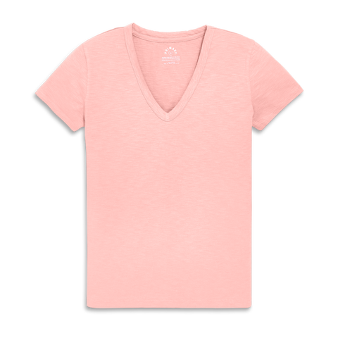 Adult Classic Slub V-Neck Tee (Women's Fit)