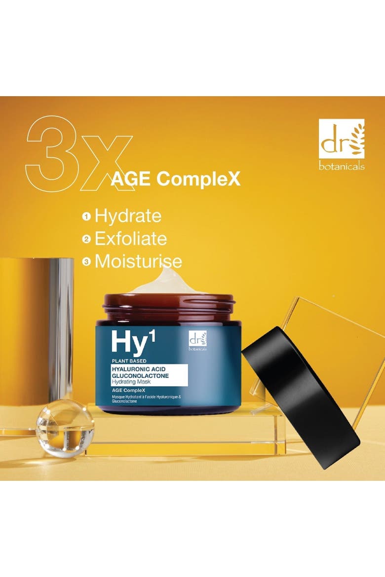Hyaluronic Acid 1% & Gluconolactone Mask 60ml for Dryness, Fine Lines & Wrinkles, Alternate, color, White