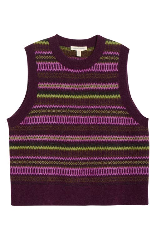 Seasalt Cornwall Annik Fair Isle Wool & Mohair Blend Sweater Vest In Multi