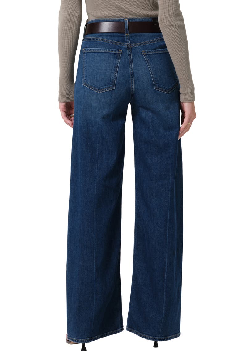 Lyra High Waist Wide Leg Jeans, Alternate, color, ELM DK INDIGO