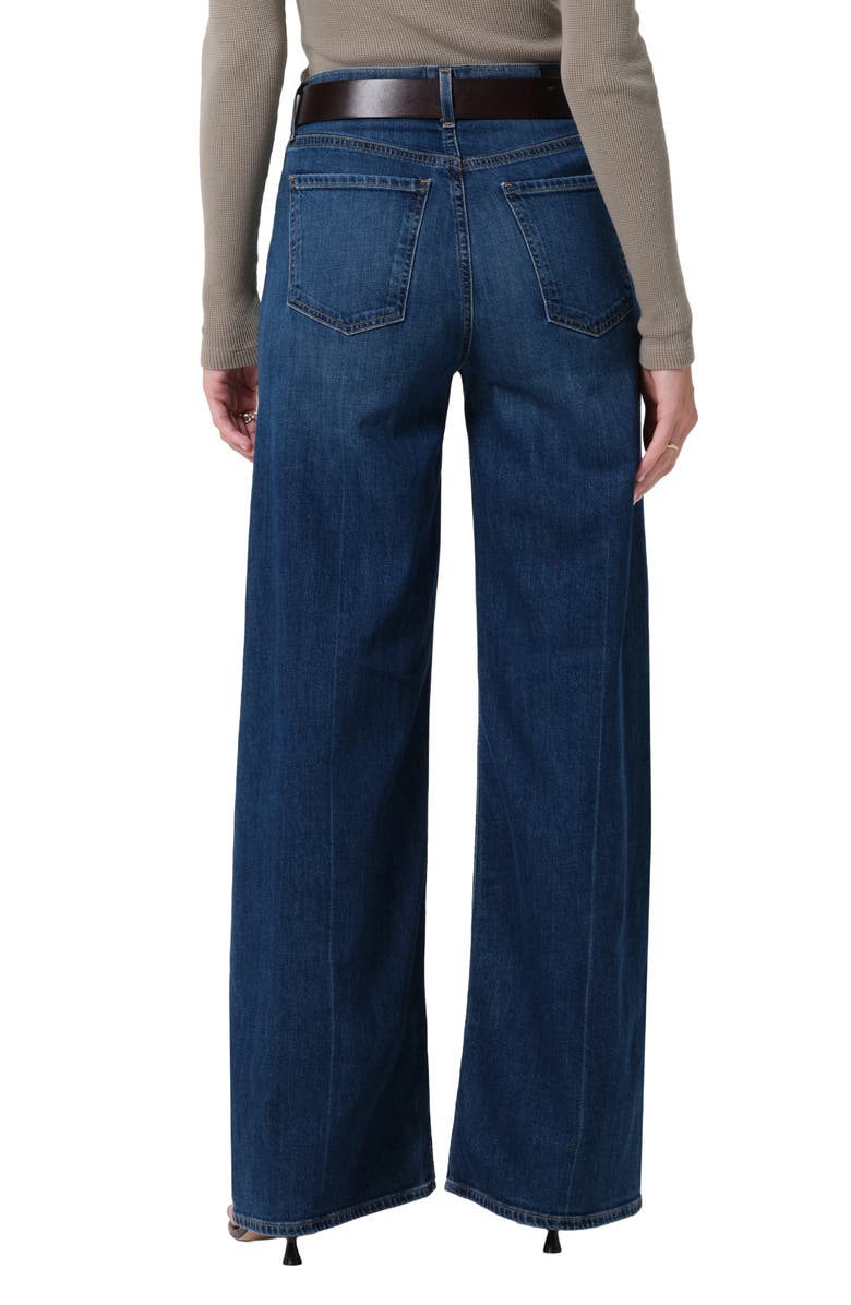 Citizens of Humanity Lyra High Waist Wide Leg Jeans, Alternate, color, Elm Dk Indigo