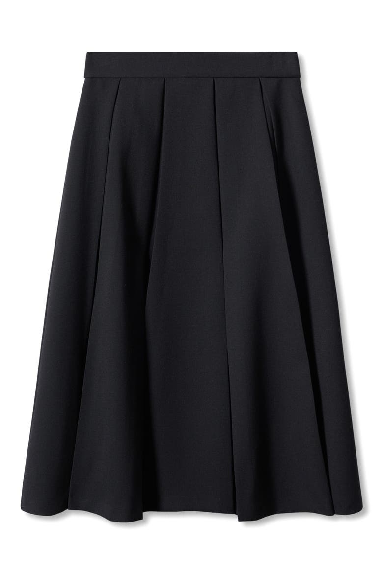 Pleated Skirt, Alternate, color, BLACK