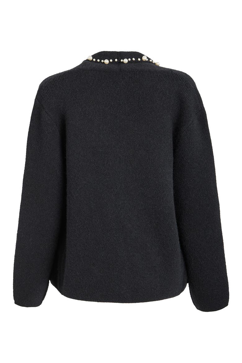 Embellished Blazer, Alternate, color, BLACK