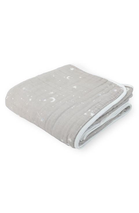 Organic Cotton Muslin Quilted Throw
