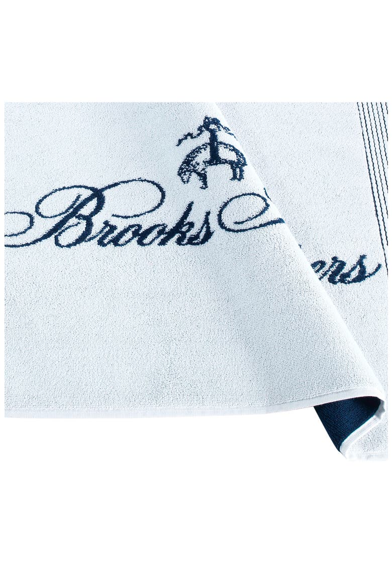 Robe Stripe Turkish Cotton Bath Mat, Alternate, color, WHITE
