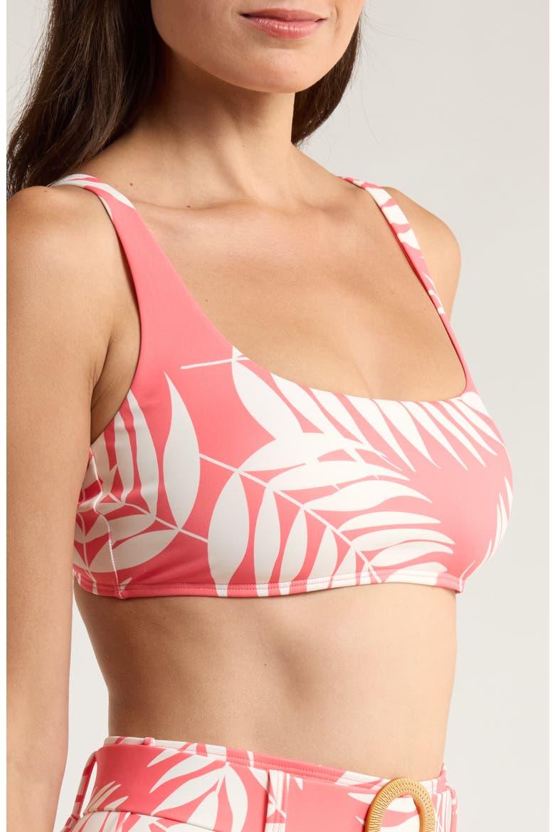 Conny Bikini Top, Alternate, color, CORAL PARADISE FOLIAGE