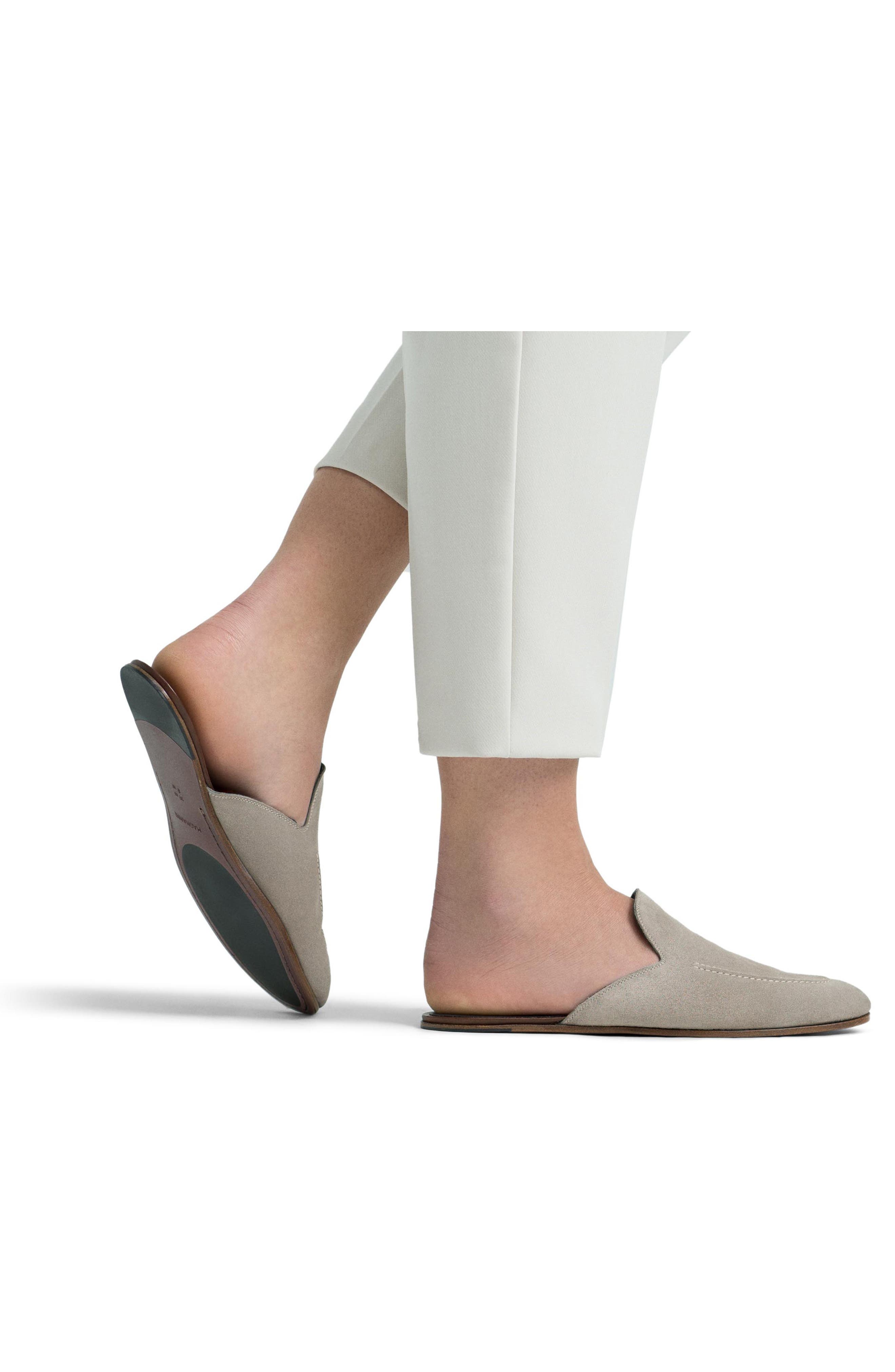 Heidi Flat Mule, Alternate, color, TAUPE