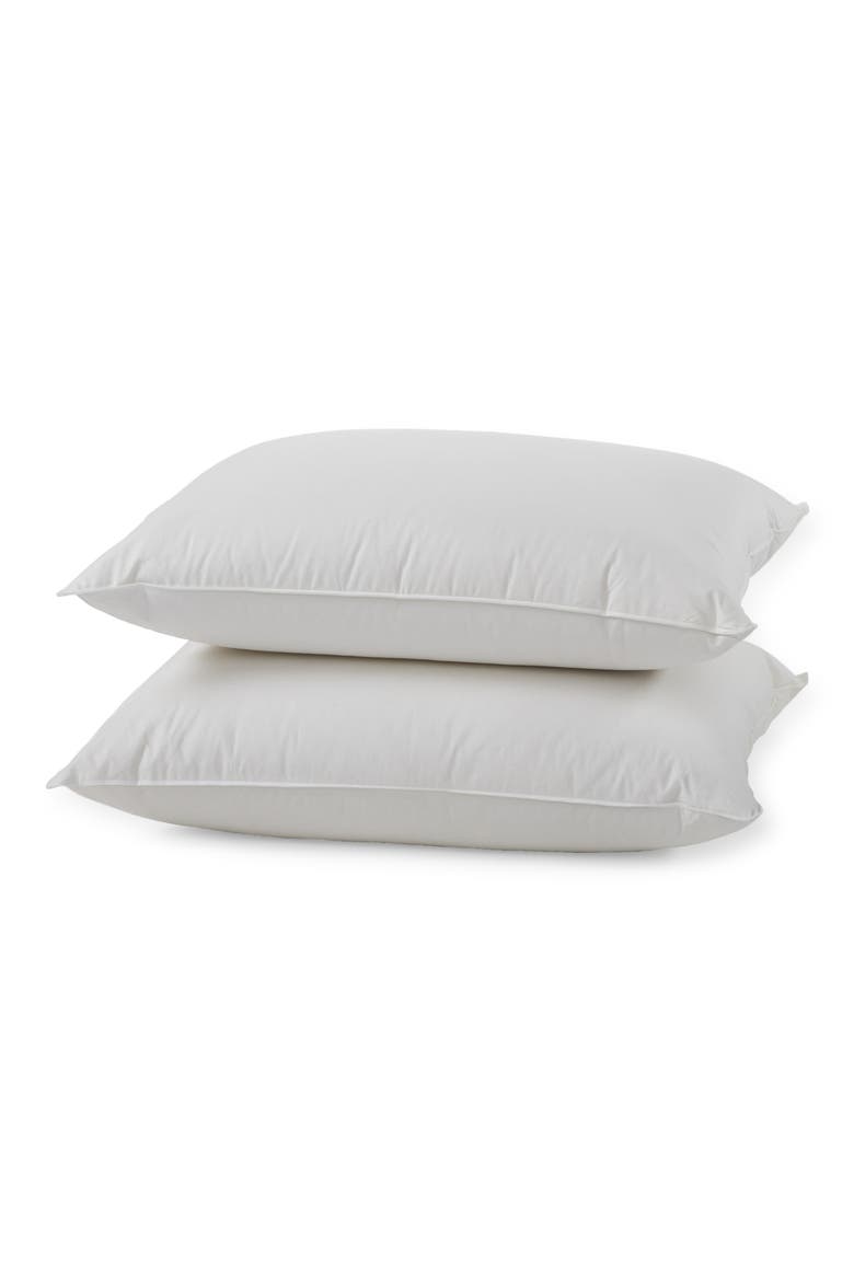 Feather & Down Pillow, Alternate, color, WHITE