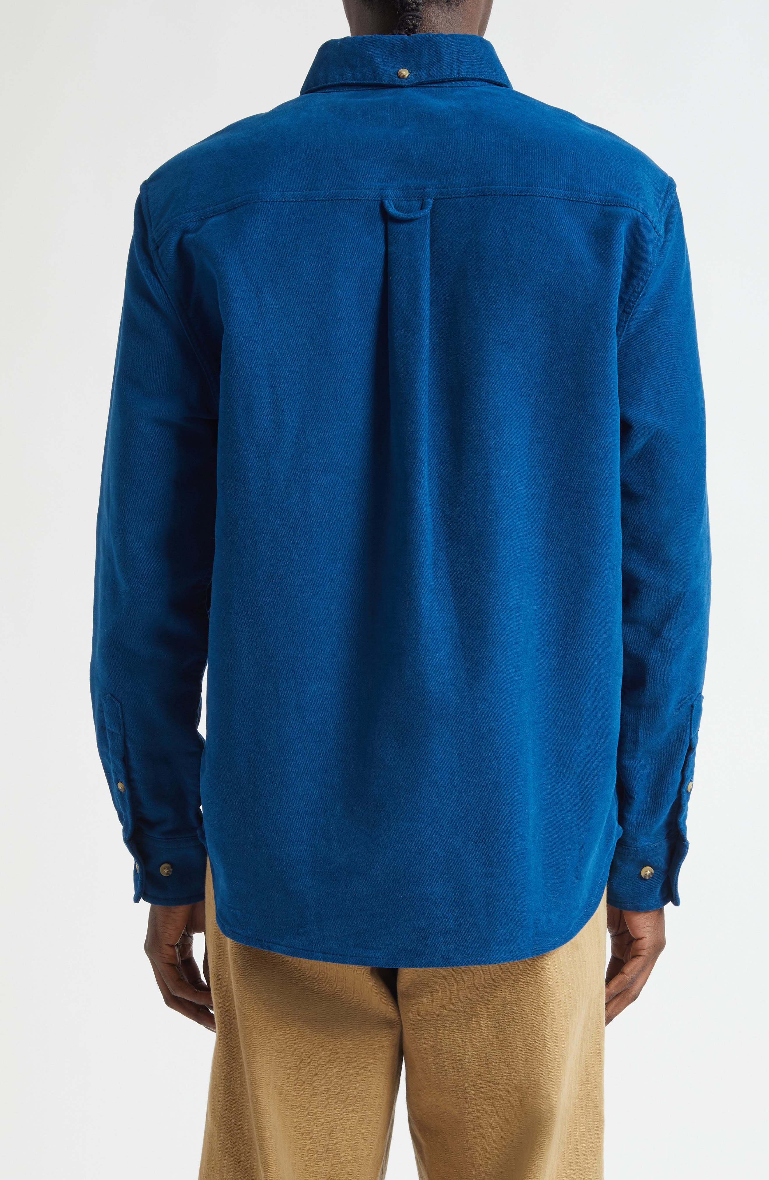 Cotton Moleskin Button-Down Shirt - image 4