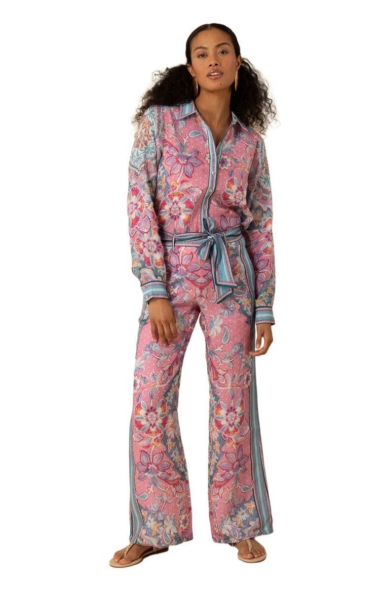 Halebob Fernanda Linen Pant, Alternate, color, 