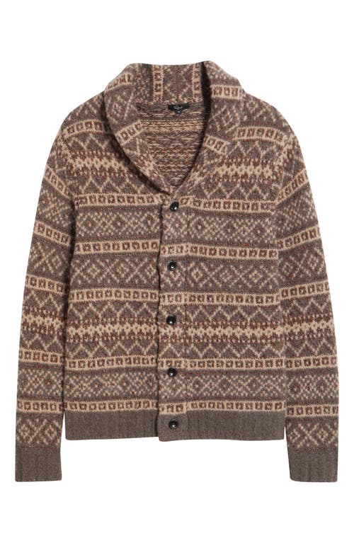 Rails Kallio Fair Isle Merino Wool Blend Cardigan In Multi