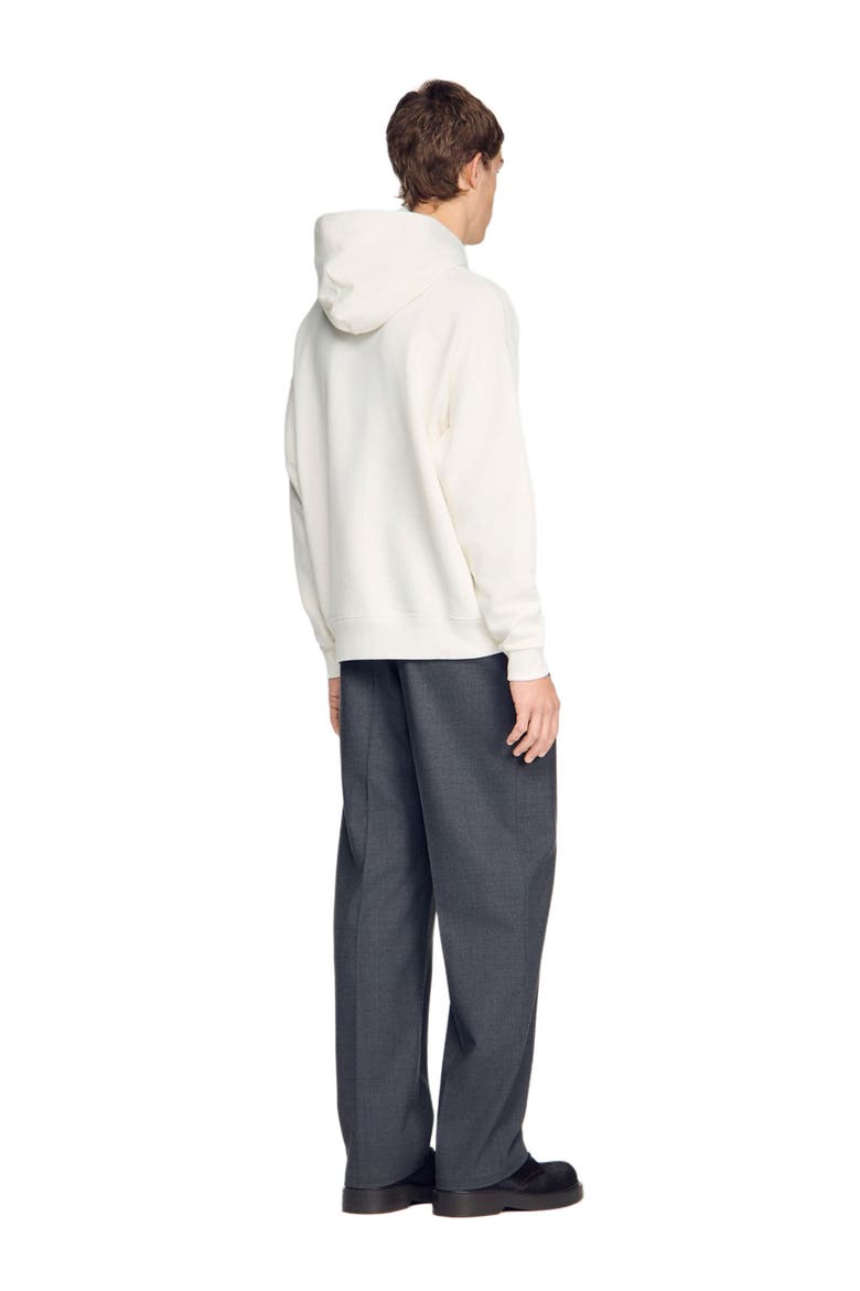 Oversized floral print sweatshirt, Alternate, color, Ecru