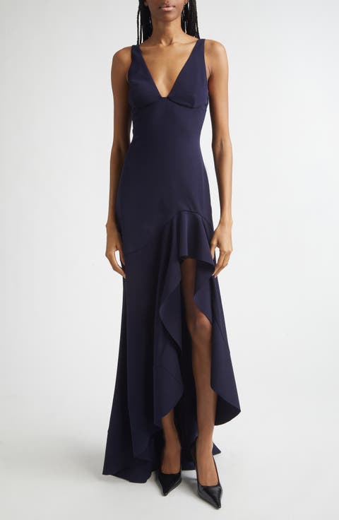 Frill Gown with Train