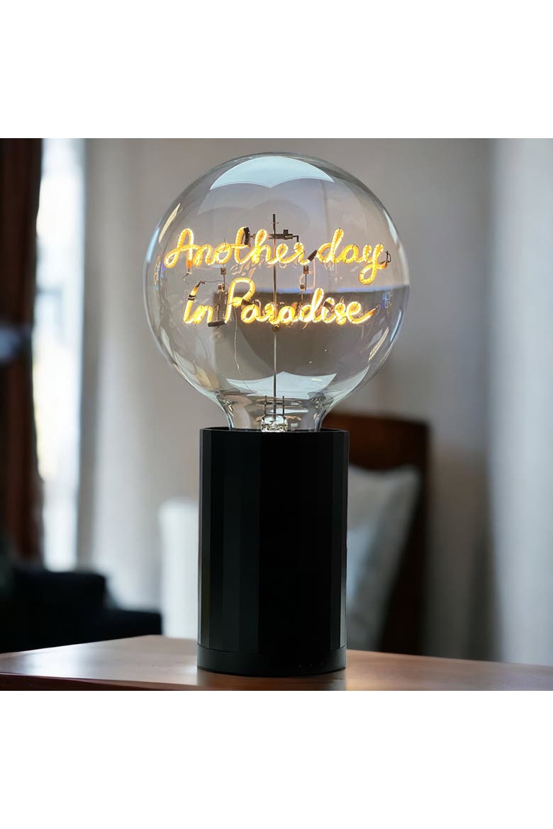 Another Day in Paradise Portable Table Lamp, Alternate, color, Yellow