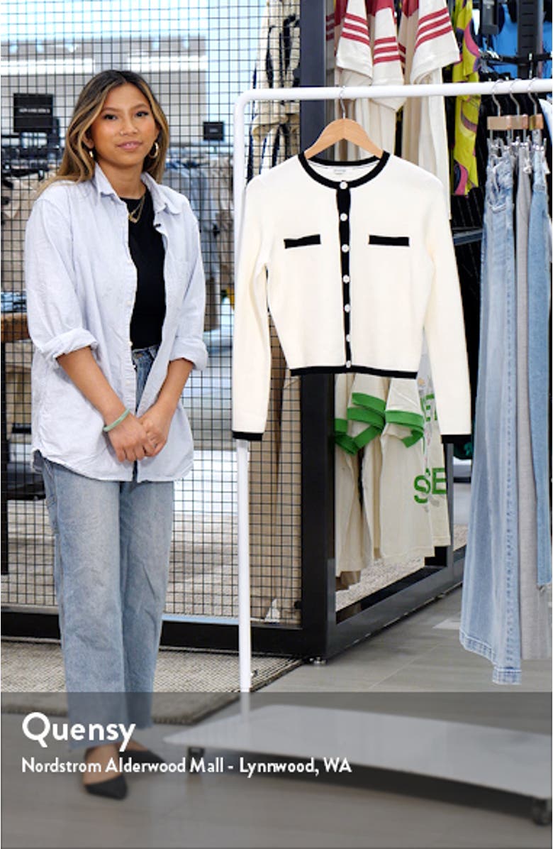 Contrast Trim Cardigan, sales video thumbnail