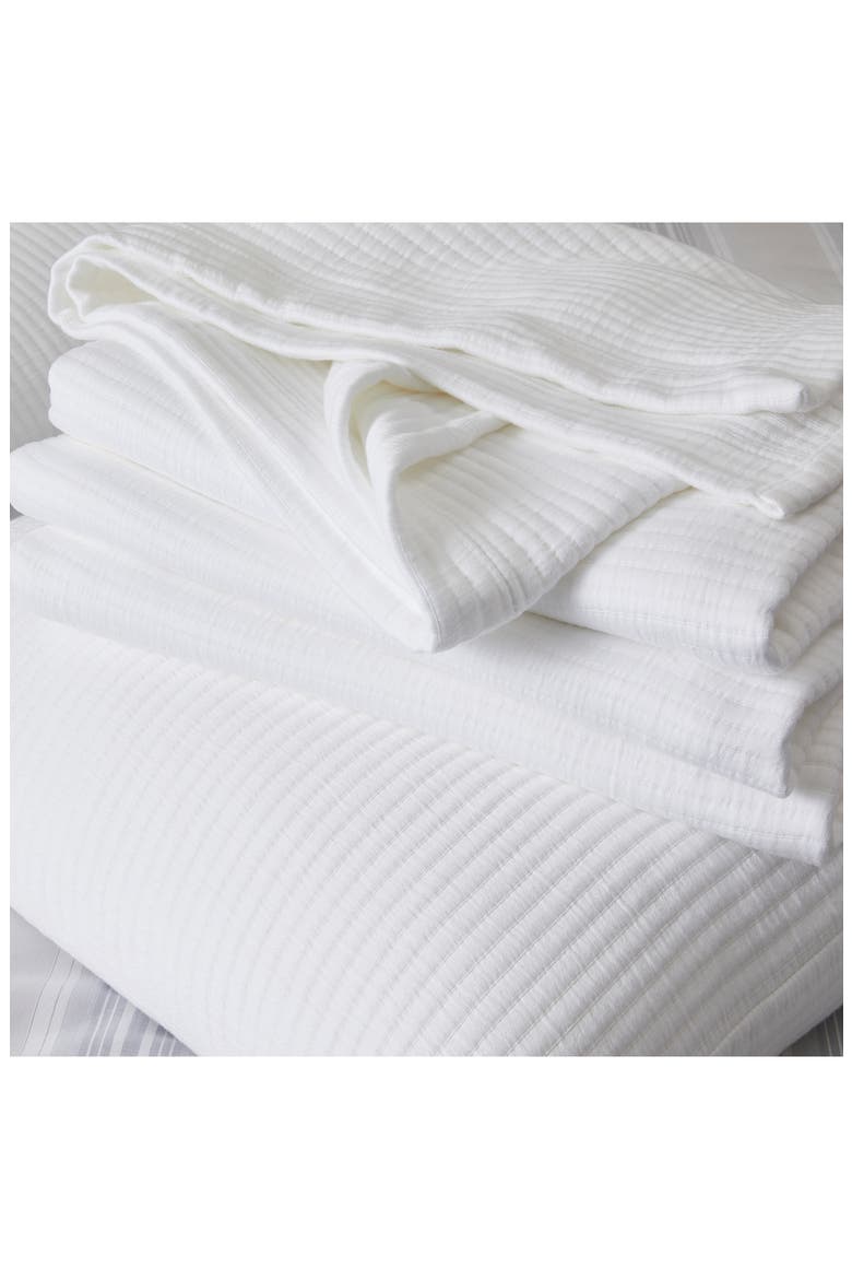 Classic Rib Bedspread, Alternate, color, WHITE