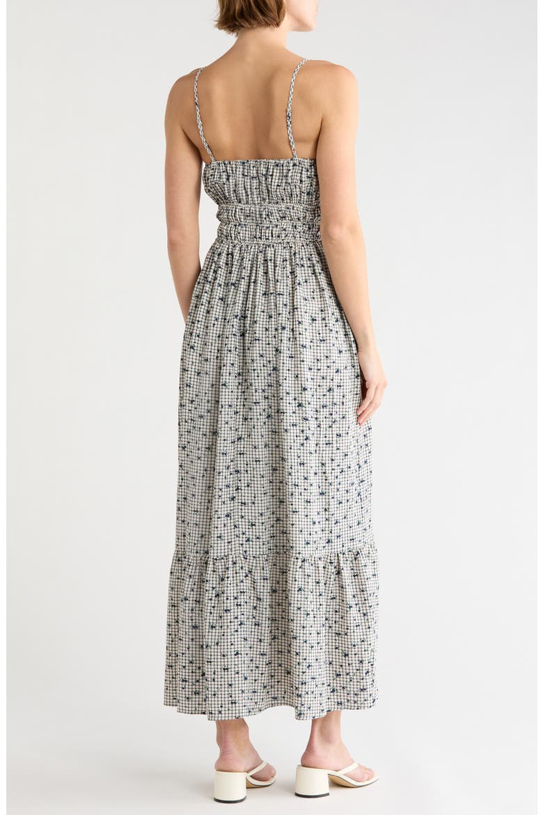 Fit & Flare Maxi Dress, Alternate, color, BLUE FLORAL