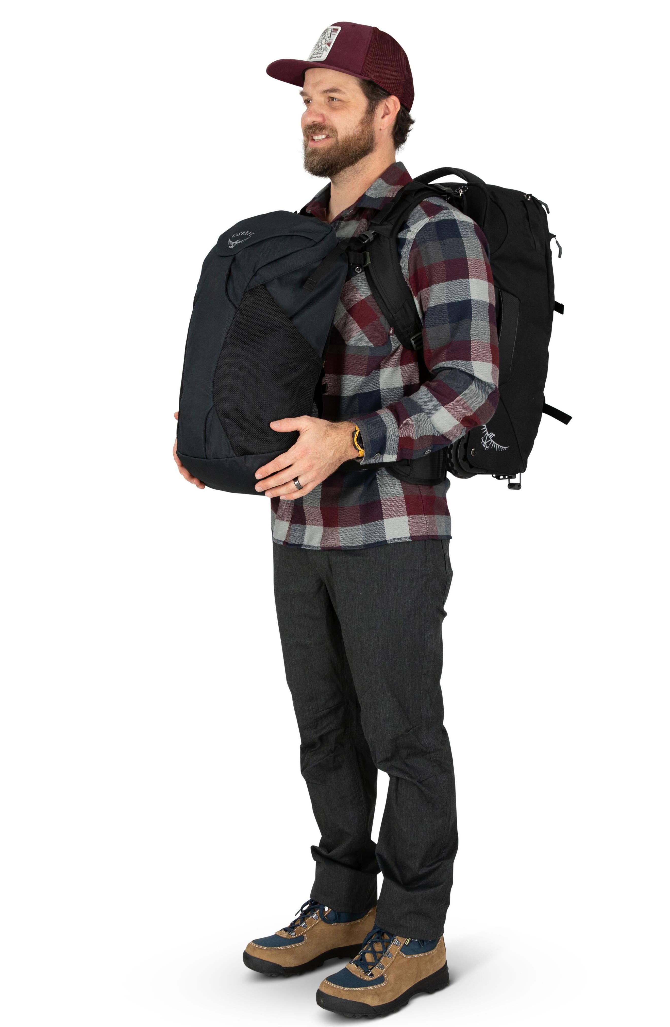 Osprey Farpoint<sup>®</sup> 36-Liter Wheeled Travel Carry-On Bag, Alternate, color, Black