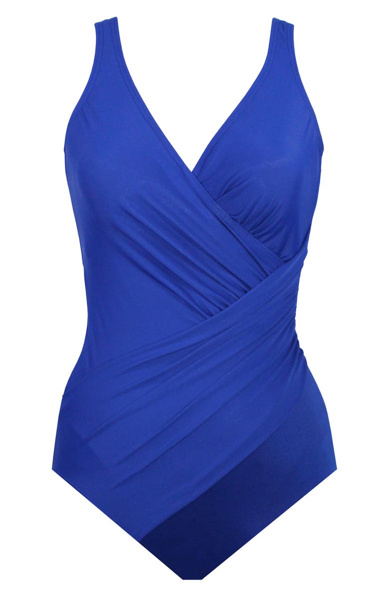 Miraclesuit<sup>®</sup> Oceanus Solid One-Piece Swimsuit, Alternate, color, Azl