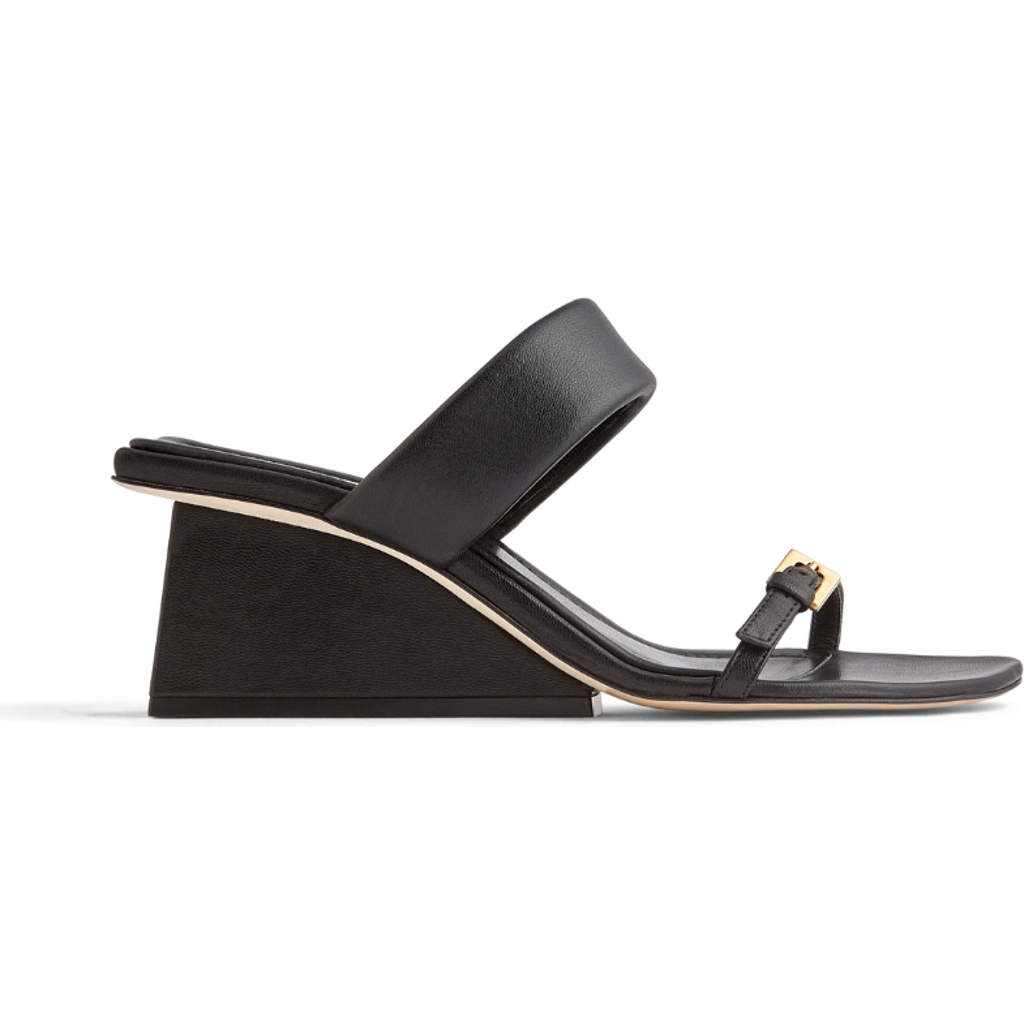 Neil J. Rodgers Chriselle Sandal In Black Nappa