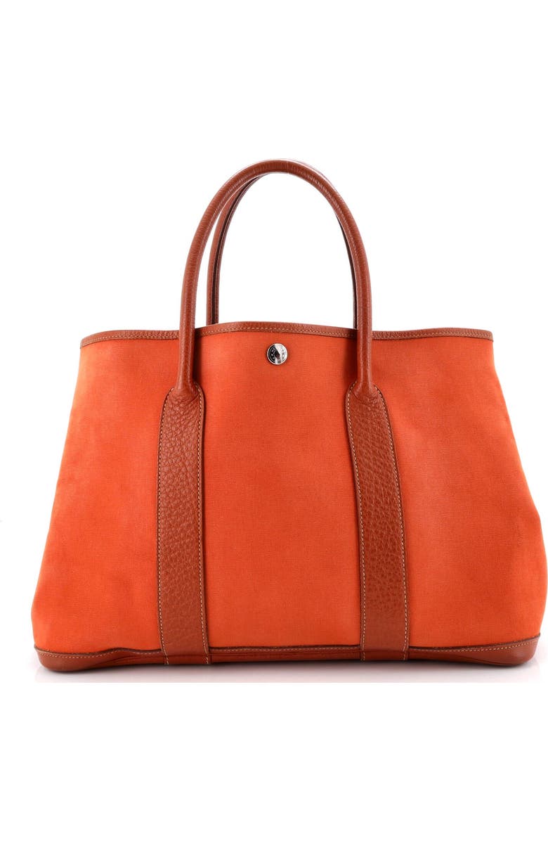 Pre-Owned Hermes Garden Party Tote Toile and Leather 36, Alternate, color, Potiron