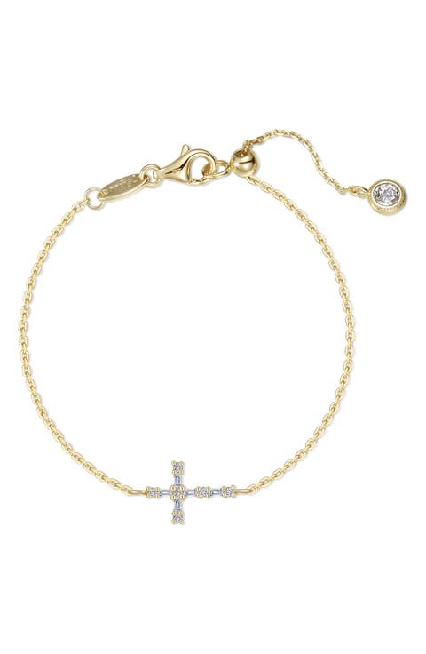 Eden Baguette Cross Bracelet