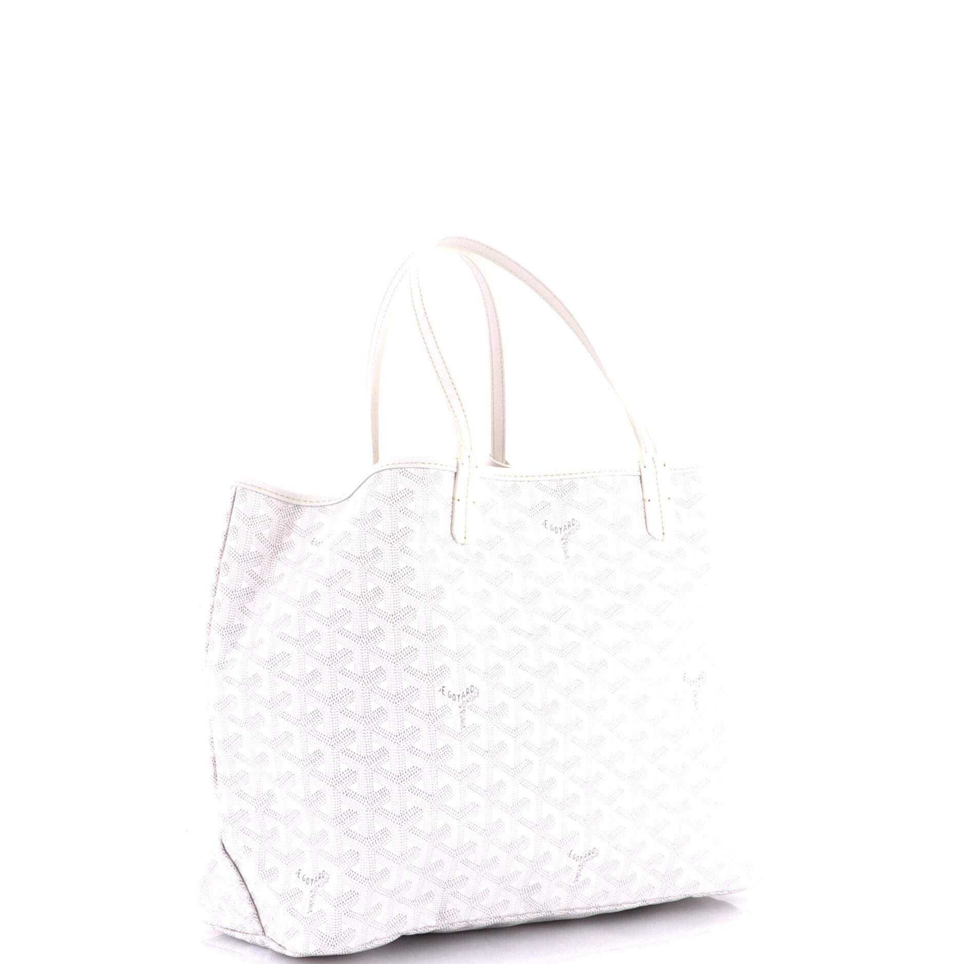 Pre-Owned Goyard Saint Louis Tote Coated Canvas PM, Alternate, color, White