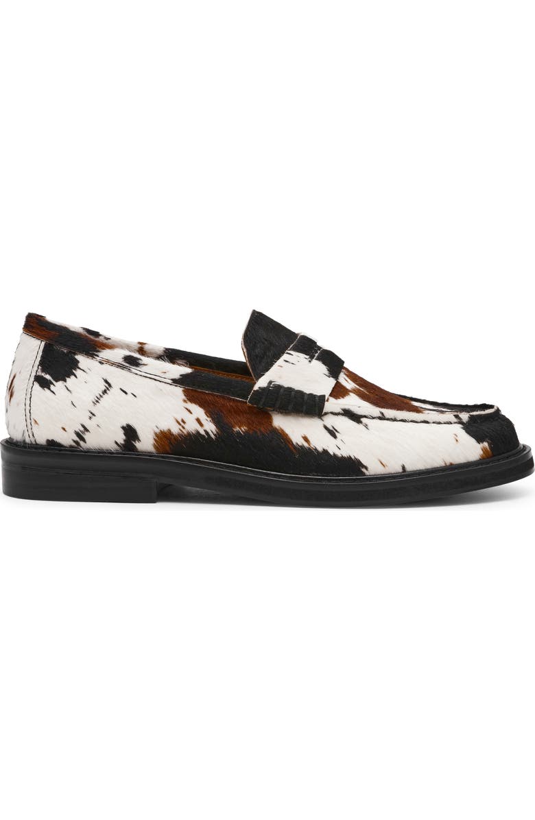 Steve Madden Madison Cow Print Genuine Calf Hair Loafer, Alternate, color,