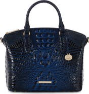 Brahmin Duxbury Croc Embossed Leather Satchel