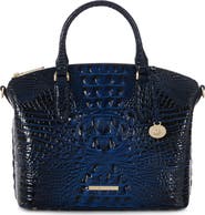 Brahmin Duxbury Croc Embossed Leather Satchel